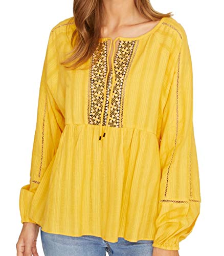 Summer Cotton Embroidered Peasant Top